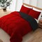 Reversible Black Red Comforter Set Down Alternative Full Queen Soft Microfiber